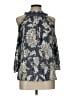 Unique Spectrum Gray 3/4 Sleeve Blouse Size L - photo 1