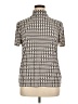Anne Klein Houndstooth Ivory Short Sleeve Blouse Size XL - photo 1