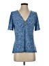 MICHAEL Michael Kors Blue Short Sleeve Blouse Size S - photo 1