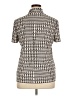 Anne Klein Houndstooth Ivory Short Sleeve Blouse Size XL - photo 2