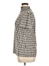Anne Klein Houndstooth Ivory Short Sleeve Blouse Size XL - photo 5