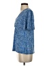 MICHAEL Michael Kors Blue Short Sleeve Blouse Size S - photo 5