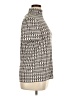 Anne Klein Houndstooth Ivory Short Sleeve Blouse Size XL - photo 4