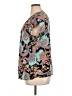 Haute Hippie 100% Rayon Paisley Teal Short Sleeve Blouse Size 1X - photo 5