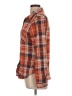 rue21 Plaid Orange Long Sleeve Blouse Size L - photo 5