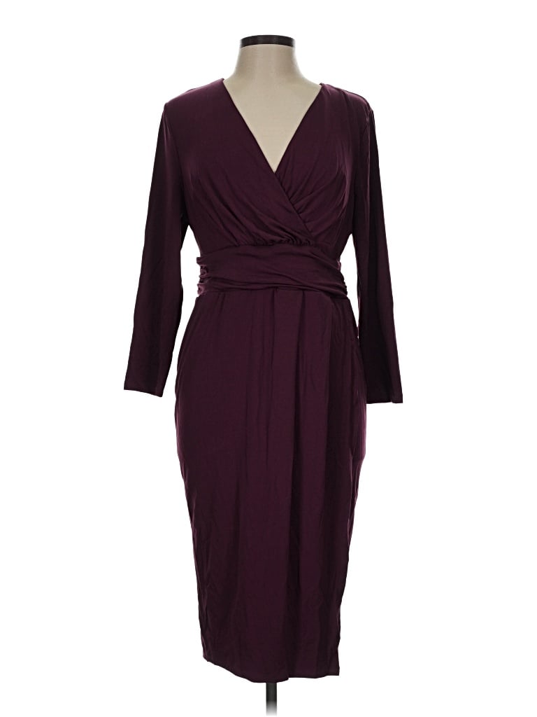 Pre-owned Torrid Cocktail Dress In Burgundy