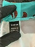 Shein Floral Teal Long Sleeve Blouse Size L - photo 7