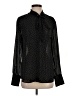 Banana Republic 100% Polyester Polka Dots Black Long Sleeve Blouse Size S - photo 1