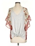 Hummingbird Gray Short Sleeve Top Size S - photo 1