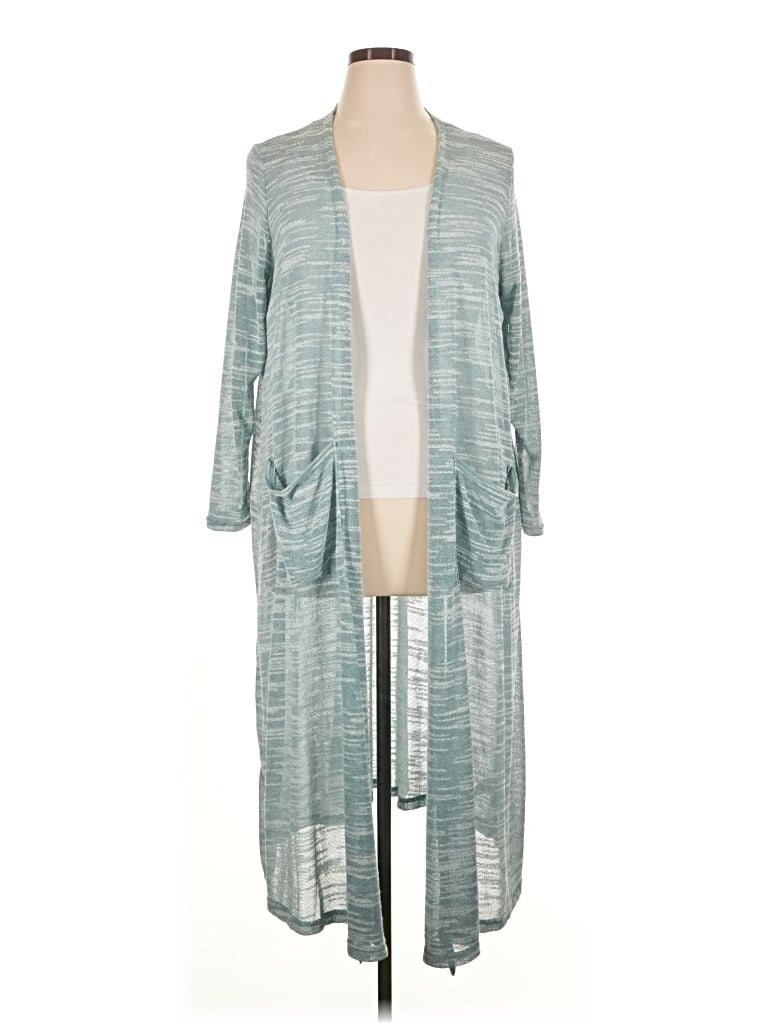 Pre-owned Lularoe Cardigan Sweater In Teal