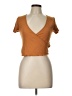 Forever 21 Orange Short Sleeve Top Size L - photo 1