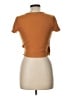 Forever 21 Orange Short Sleeve Top Size L - photo 2