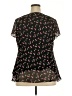 Tamara H. 100% Polyester Black Short Sleeve Blouse Size 2X - photo 2