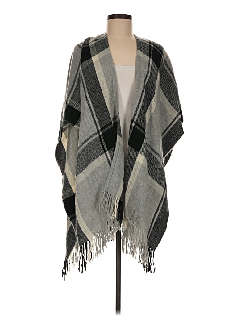 Pre-owned Ann Taylor Loft Poncho In Gray