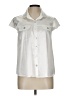 Conquista Ivory Short Sleeve Blouse Size 10 - photo 1