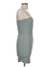 Love Tree Solid Gray Cocktail Dress Size L - photo 4