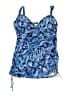 Trimshaper Animal Print Blue Swimsuit Cover Up Size 18 - photo 1