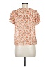 Unbranded 100% Polyester Orange Short Sleeve Blouse Size 6 - photo 2