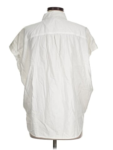 Madewell Central Popover Shirt in Eyelet White (view 2)