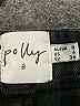 Polly 100% Cotton Solid Black Denim Skirt Size 4 - photo 4