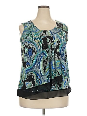 Roz & Ali Sleeveless Blouse (view 1)