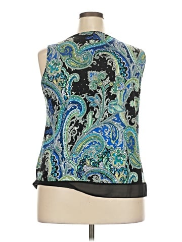 Roz & Ali Sleeveless Blouse (view 2)