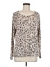 Tribal Animal Print Tan Pullover Sweater Size M - photo 1