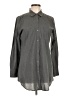 Theory 100% Cotton Gray Long Sleeve Button-Down Shirt Size L - photo 1