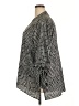 Calvin Klein 100% Polyester Houndstooth Gray 3/4 Sleeve Blouse Size 2X - photo 5
