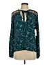 Billabong 100% Rayon Teal Long Sleeve Blouse Size S - photo 1