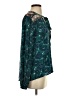 Billabong 100% Rayon Teal Long Sleeve Blouse Size S - photo 4