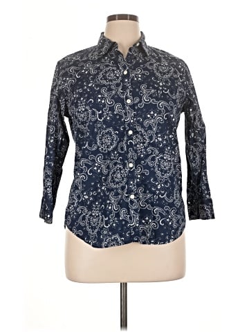 American Living 3/4 Sleeve Button-Down Shirt (view 1)