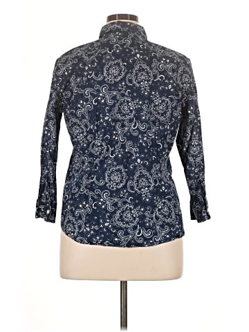 American Living 3/4 Sleeve Button-Down Shirt (view 2)