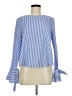 JOA 100% Polyester Blue Long Sleeve Blouse Size M - photo 1