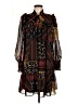 Julia Jordan 100% Polyester Paisley Black Casual Dress Size 8 - photo 1