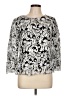 Alex Evenings Silver 3/4 Sleeve Blouse Size L - photo 1
