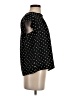 Anne Klein Polka Dots Black Short Sleeve Blouse Size XS - photo 4