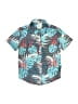 Assorted Brands 100% Polyester Tropical Teal Short Sleeve Button-Down Shirt Size 2T - photo 1