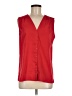 Tommy Hilfiger Red Sleeveless Button-Down Shirt Size M - photo 1