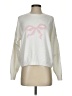 Hollister Graphic White Pullover Sweater Size S - photo 1