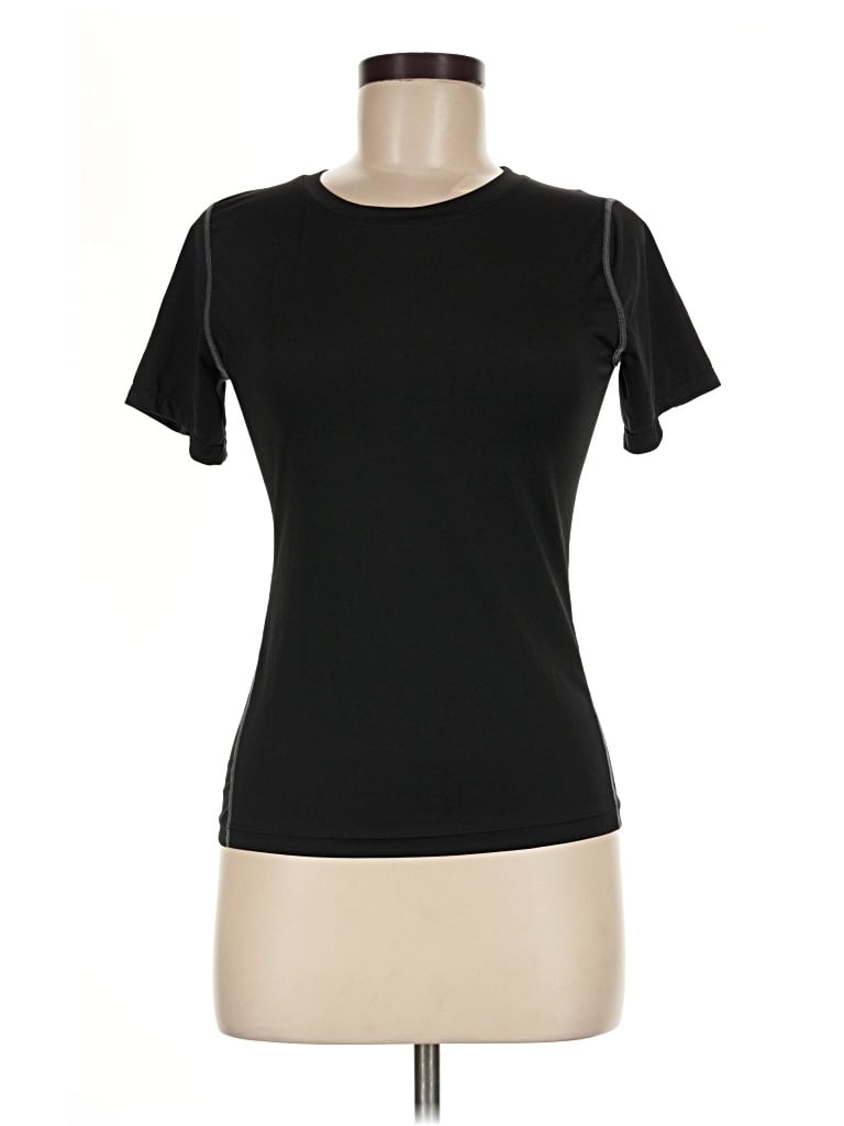 Pre-owned Unbranded Active T-shirt In Black