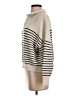 MNG Stripes Ivory Pullover Sweater Size S - photo 5