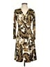 Etcetera Print Gold Cocktail Dress Size 2 - photo 1