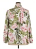 Unbranded 100% Polyester Floral Pink Long Sleeve Blouse Size 2X - photo 2