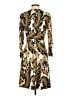 Etcetera Print Gold Cocktail Dress Size 2 - photo 2