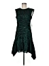 DKNY 100% Polyester Green Cocktail Dress Size 8 - photo 1
