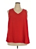 Cato 100% Polyester Red Sleeveless Blouse Size 18 - photo 1