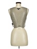 Love J 100% Nylon Silver Sleeveless Top Size M - photo 2