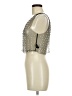 Love J 100% Nylon Silver Sleeveless Top Size M - photo 5