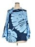 Dennis by Dennis Basso 100% Polyester Blue 3/4 Sleeve Blouse Size 18W - photo 1
